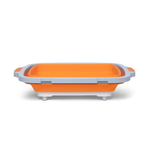 Dripez TUBV2-1-OR BBQ Prep Tub, Nylon/Plastic/Silicone, Orange