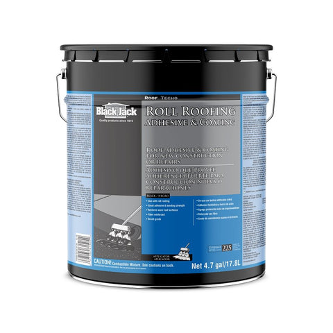 Black Jack 6150-9-30 Roll Roofing Adhesive, Black, Liquid, 5 gal