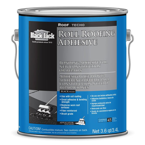 Black Jack 6150-9-34 Roll Roofing Adhesive, Black, Liquid, 1 gal Container