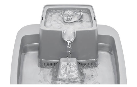 PetSafe PWW00-16777 Pet Fountain, 1 gal Volume, Plastic, Gray