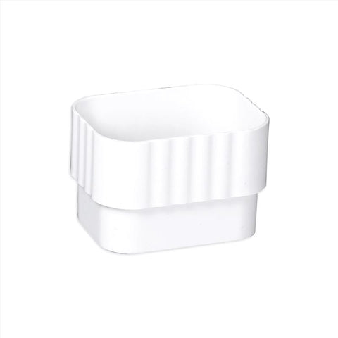 Amerimax 3 in. H X 2 in. W X 3 in. L White Vinyl K Downspout Connector
