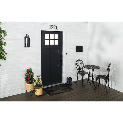 Rust-Oleum 369383 Door and Trim Paint, Water, Satin, Black, 1 qt, 40 to 65 sq-ft/qt Coverage Area, Pack of 2