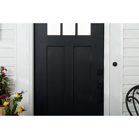 Rust-Oleum 369383 Door and Trim Paint, Water, Satin, Black, 1 qt, 40 to 65 sq-ft/qt Coverage Area, Pack of 2
