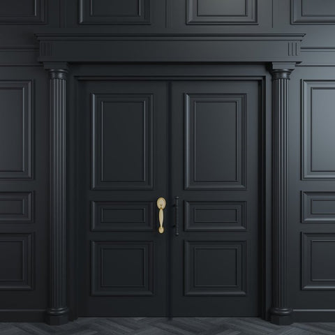 Rust-Oleum 369383 Door and Trim Paint, Water, Satin, Black, 1 qt, 40 to 65 sq-ft/qt Coverage Area, Pack of 2