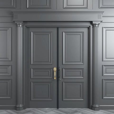 Rust-Oleum 369387 Door and Trim Paint, Water, Satin, Alpine Gray, 1 qt, 40 to 65 sq-ft/qt Coverage Area, Pack of 2