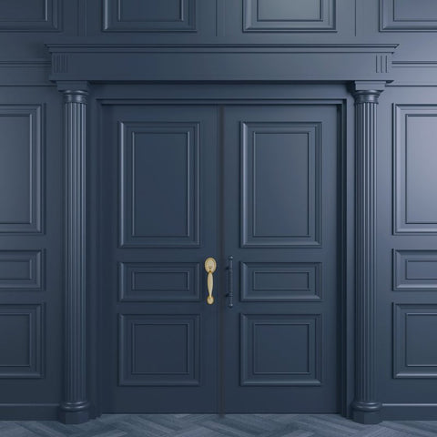 Rust-Oleum 369386 Door and Trim Paint, Water, Satin, Nantucket Navy, 1 qt, 40 to 65 sq-ft/qt Coverage Area, Pack of 2