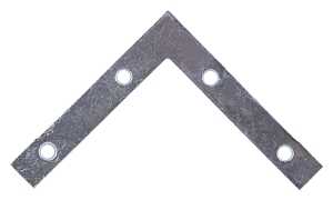ProSource FC-Z03-01 Corner Brace, 3 in L, 3 in W, 1/2 in H, Steel, Zinc-Plated, 1.6 mm Thick Material, Pack of 20
