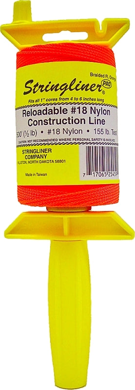 Stringliner 25459 Line Reel, 500 ft L Line, Fluorescent Orange Line, 1 ...