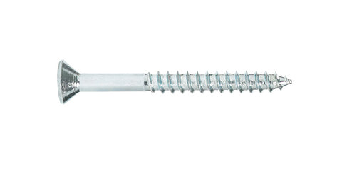 Hillman Flat Wood Screw No. 14 x 2-1/2 in. L Zinc Steel 100 pk