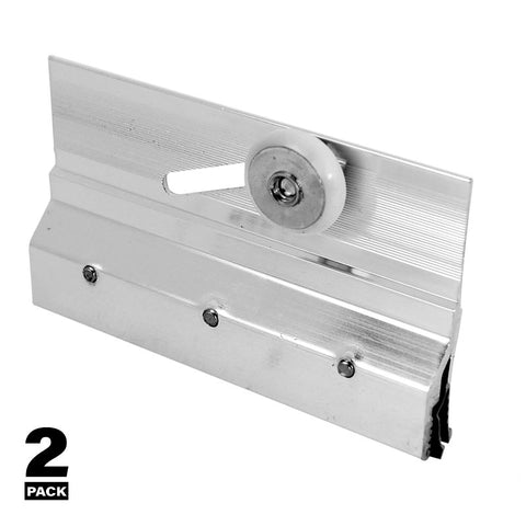 Prime-Line M 6053 Top Bracket Roller Assembly, Round, Chrome-Plated, For: Frameless Shower Doors