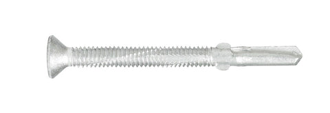 Hillman Flat Head Phillips Drive Self Drilling Screws Steel 12-24 x 1-1/2 in. L 100 per box