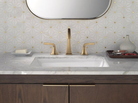 Delta Knoxville Series 35854LF-CZ Widespread Bathroom Faucet, 1.2 gpm, 2-Handle, 3-Faucet Hole, Metal