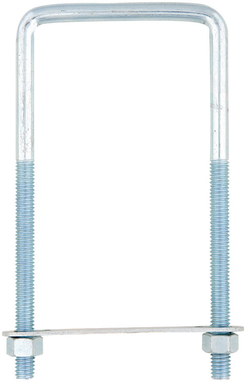 Hampton 3-5/8 in. W x 7 in. L Zinc Plated Steel Lumber Size Square Bend U-Bolt 5 pk