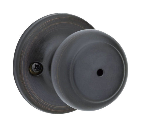 Kwikset Cove Venetian Bronze Metal Privacy Knob 3 Grade Right or Left Handed