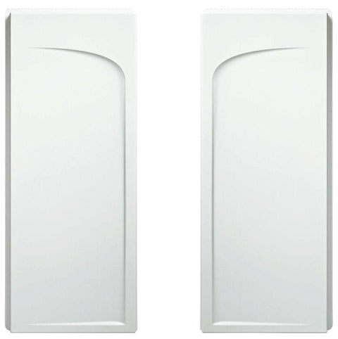 Sterling Ensemble 72205100-0 Shower End Wall Set, 72-1/2 in L, 34 in W, Vikrell, High-Gloss, Alcove Installation, White