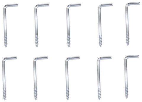 ProSource LR-399-PS Screw Hook, 3/8 in Opening, 3 mm Thread, 1-3/8 in L, Steel, Zinc