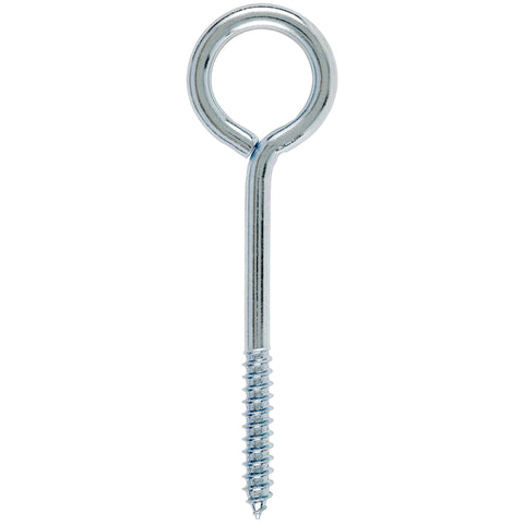 Hampton 3/8 in. X 6 in. L Zinc-Plated Steel Lag Thread Eyebolt, Pack of 10