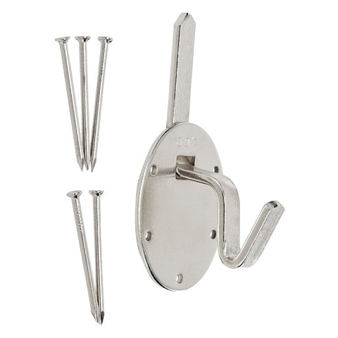 OOK 55099/55051 Picture Hanger, 200 lb, Steel, Nickel