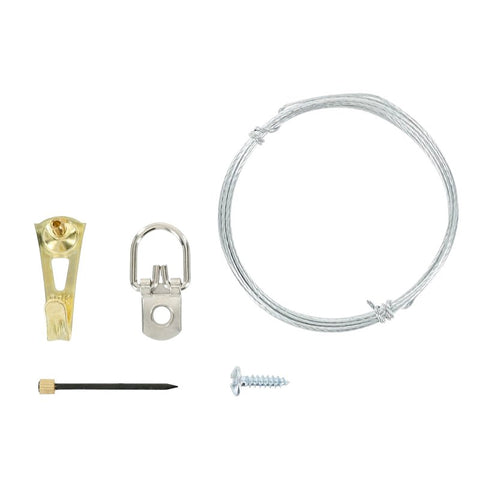 OOK 55074 Perfect Hang Kit, 30 lb, Steel, Brass