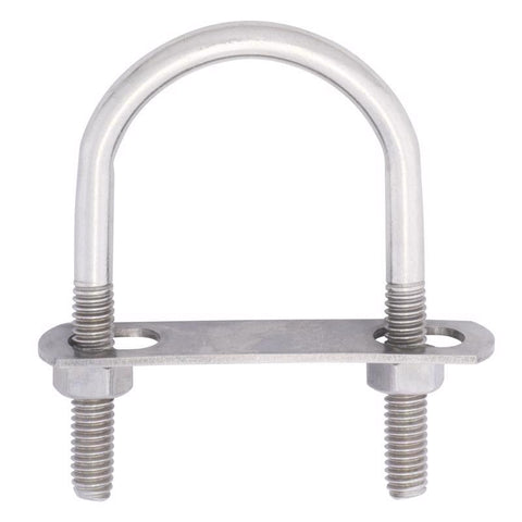 Hampton 5/16 in. X 1-3/4 in. W X 3 in. L Coarse Stainless Steel U-Bolt, Pack of 5