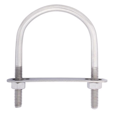 Hampton 5/16 in. X 2-1/2 in. W X 3-1/2 in. L Coarse Stainless Steel U-Bolt, Pack of 5