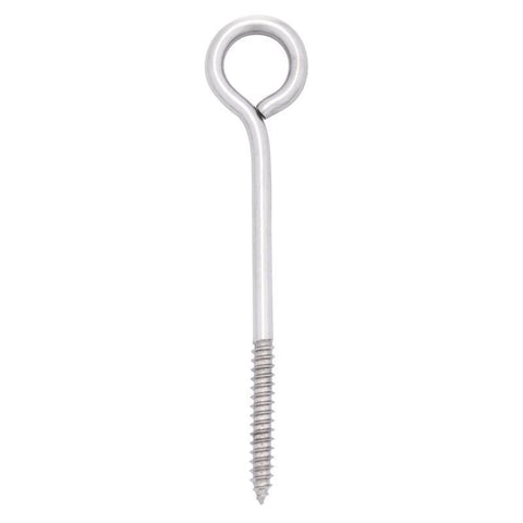 Hampton 5/16 in. X 6 in. L Stainless Stainless Steel Lag Thread Eyebolt, Pack of 5