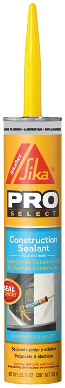 Sikaflex 90629/C437522 Non-Staining Construction Sealant, 10.1 oz, Cartridge, Aluminum Gray