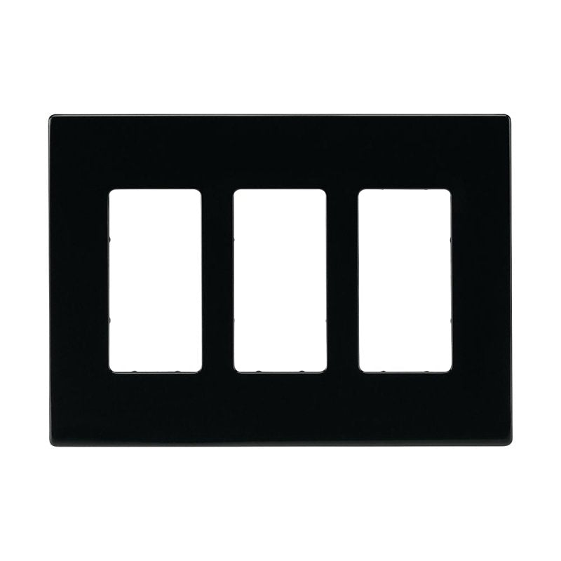 Eaton PJS263BK Wallplate, 4.87 in L, 6-3/4 in W, 3-Gang, Polycarbonate ...