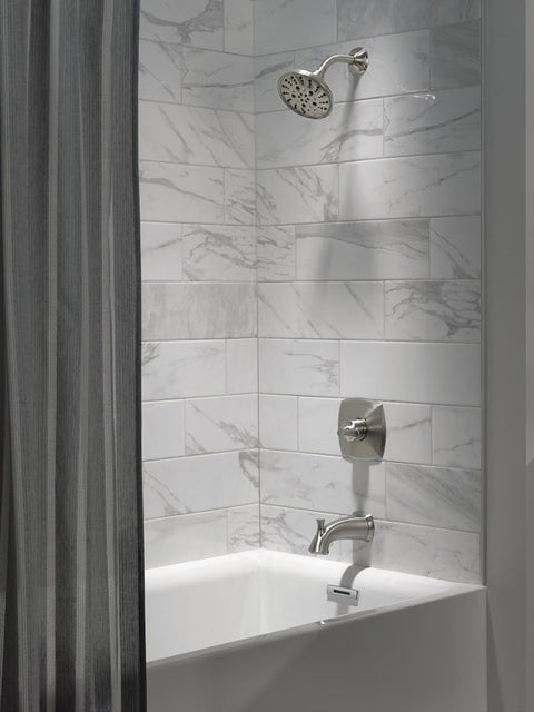 Delta SANDOVER Monitor 14 144748-SP Series Tub and Shower Trim Set, Spotshield Brushed Nickel, 1.75 gpm Showerhead