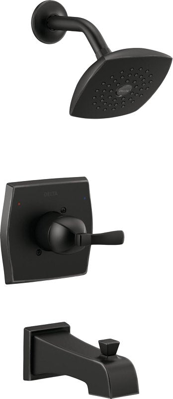 Delta Flynn Monitor 14 Series 144768C-BL Tub and Shower Faucet, 1-Function Showerhead, 2 gpm Showerhead, 1-Handle
