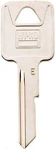 Hy-Ko 11010B44 Key Blank, Brass, Nickel, Pack of 10