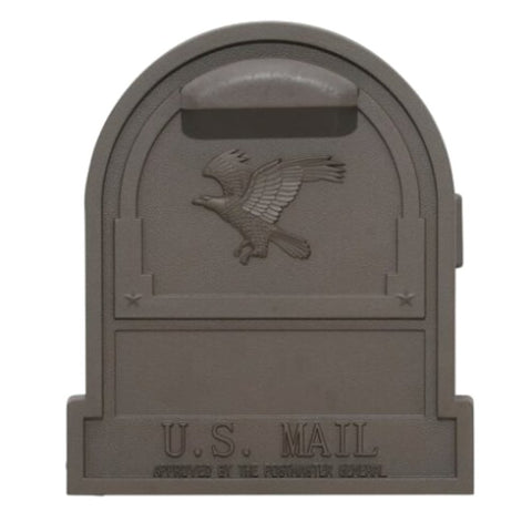 Gibraltar Mailboxes Arlington Series AR15T000 Mailbox, 1475 cu-in Capacity, Steel, Bronze/Galvanized, 9-1/2 in W, Bronze