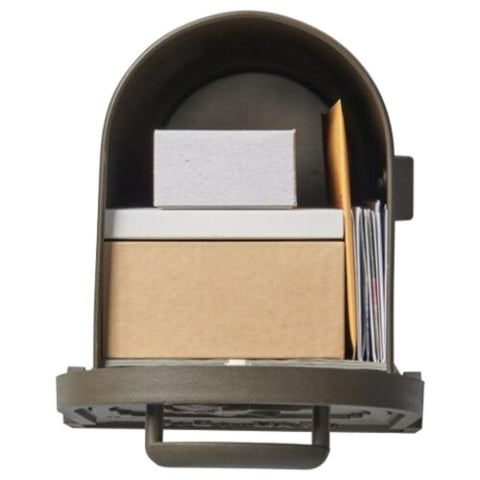 Gibraltar Mailboxes Arlington Series AR15T000 Mailbox, 1475 cu-in Capacity, Steel, Bronze/Galvanized, 9-1/2 in W, Bronze