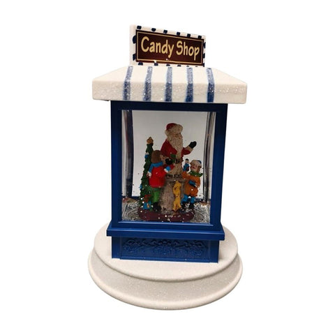 Santas Forest 21034 Christmas Shop Snow Globe, 7 in H, Pack of 6
