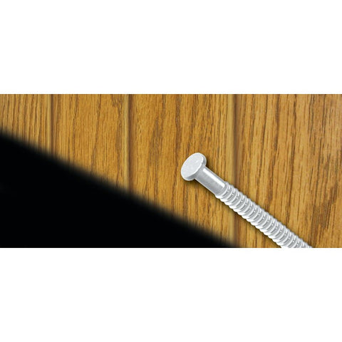 Hillman 532662 Panel Nail, 1-5/8 in L, Steel, Tempered, Flat Head, Ring Shank, White, 1.5 oz, Pack of 6