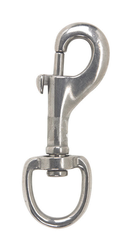Campbell Chain Polished Round Swivel Eye Bolt Snap 3/4 in. Dia. x 3-3/32 in. L 180 lb.
