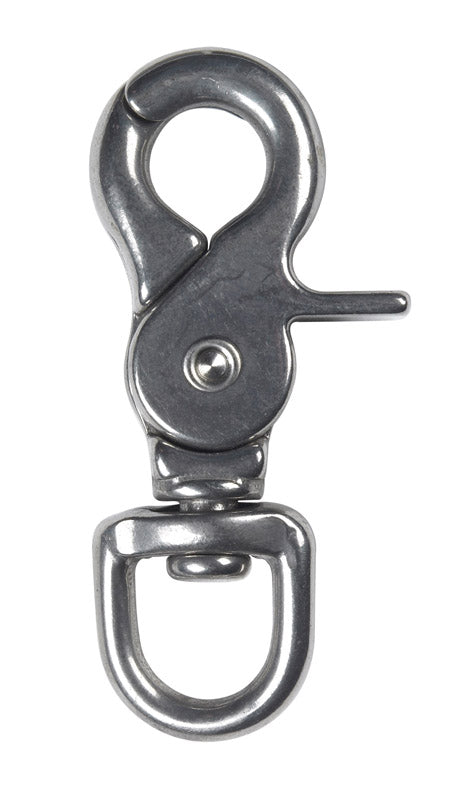 Campbell Chain Polished Trigger Snap 1/2 in. Dia. x 2-15/32 in. L 80 lb.