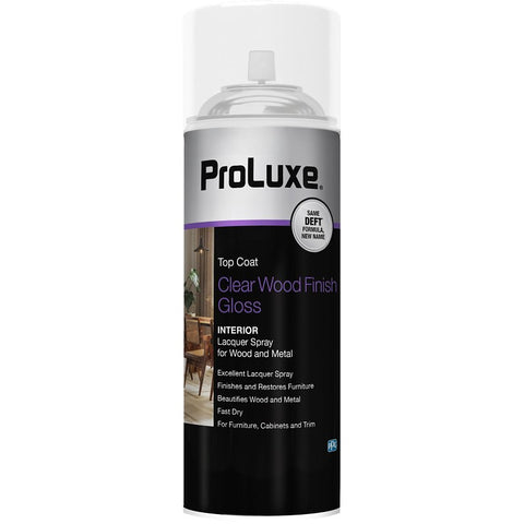 ProLuxe PLX010S/54 Lacquer Spray, Gloss, Aerosol, Clear, 12.25 oz Can