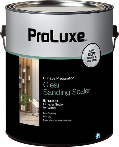 ProLuxe PLX015/01 Sanding Sealer, Satin, Liquid, Clear, 1 gal, Pack of 4