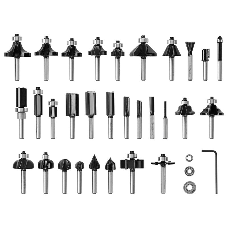 Shell 84096b Router Bosch RBS030MBS Router Bit Set, 1/4 in Dia Shank, Pack of 1 – Shell ...