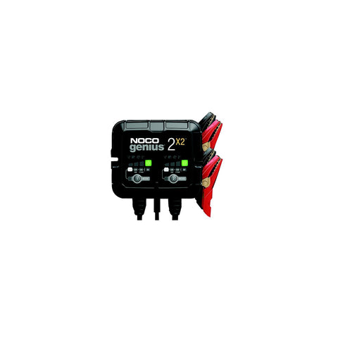 Noco GENIUS2X2 Multi-Bank Battery Charger & Maintainer, 4 Amps/2 Banks