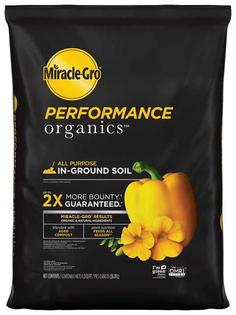 Miracle-Gro 45015430 All Purpose In-Ground Soil, Solid