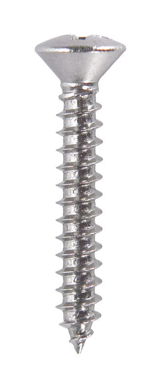 Hillman Oval Head Phillips Drive Sheet Metal Screws Stainless Steel 4 x 3/4 in. L 100 per box