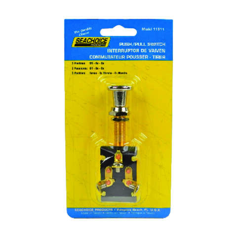Seachoice Push-Pull Switch Brass
