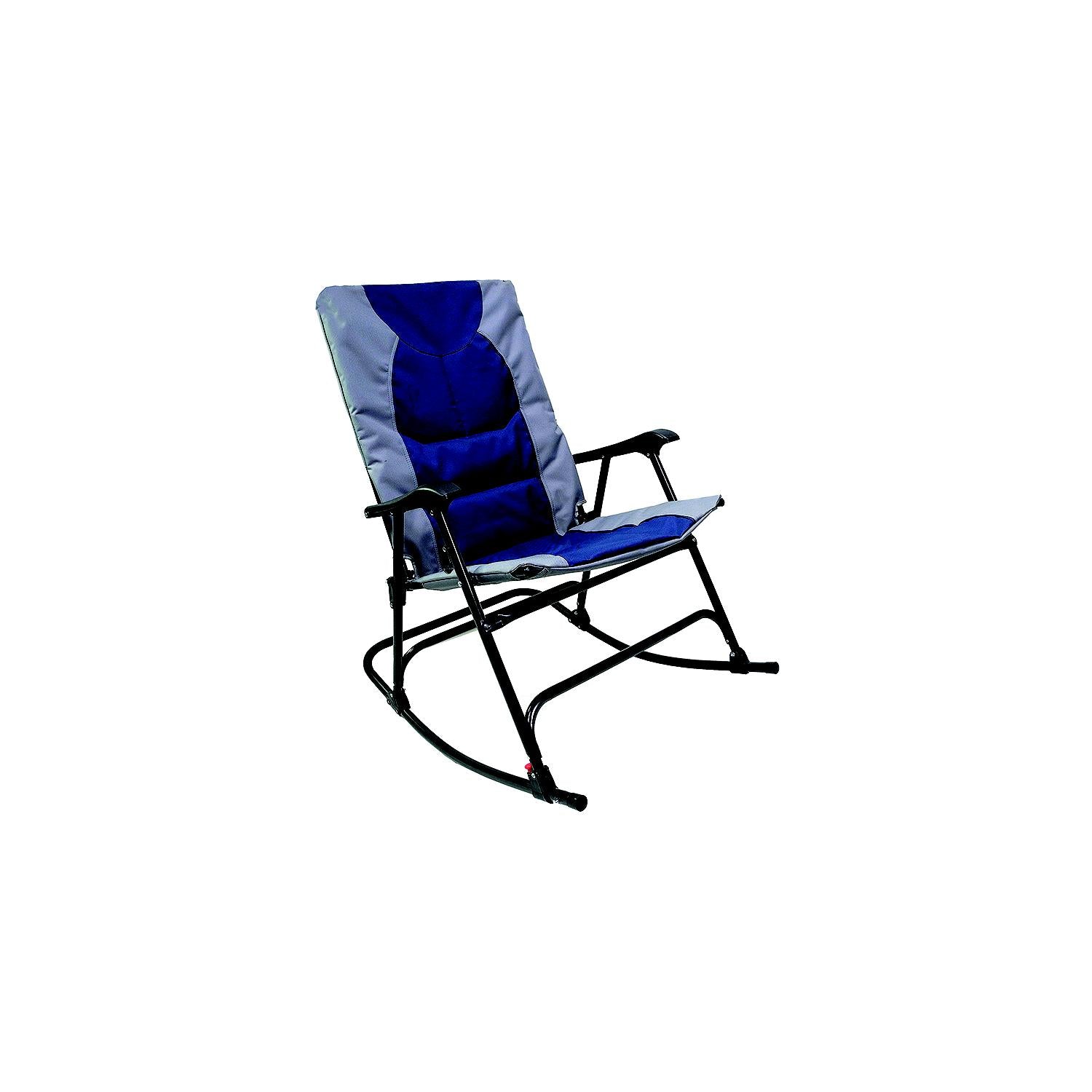 FulTyme RV 6071 Folding Rocking Chair, Blue/Grey – Shell Lumber and ...