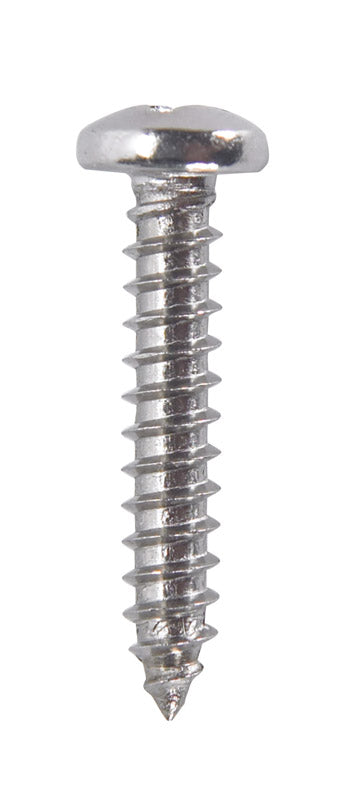 Hillman Pan Head Phillips Drive Sheet Metal Screws Stainless Steel 6 x 3/4 in. L 100 per box