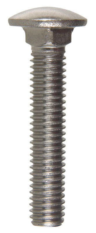 Hillman 0.375 Dia. x 2 L Stainless Steel Carriage Bolt 25 pk