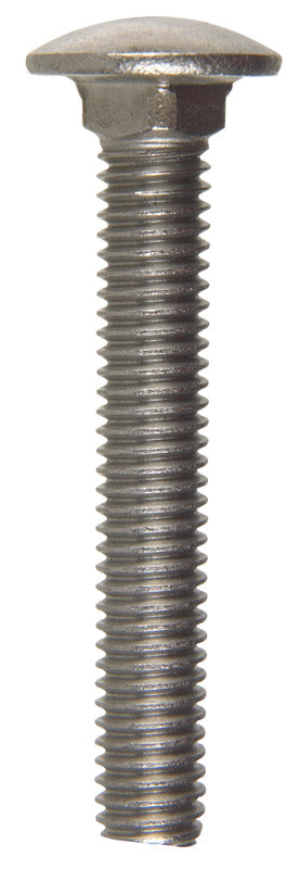 Hillman 0.375 Dia. x 2-1/2 L Stainless Steel Carriage Bolt 25 pk