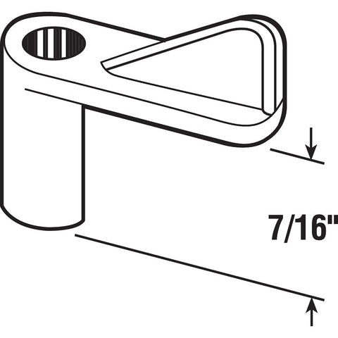 Make-2-Fit PL 7743 Window Screen Clip with Screw, 7/16 in D Dimensions, Plastic, Gray, 12/PK