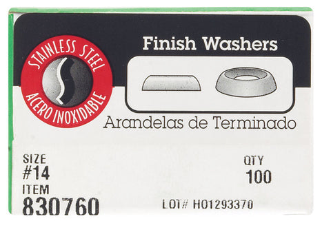 Hillman #14 Countersunk Finish Washer 100 pk